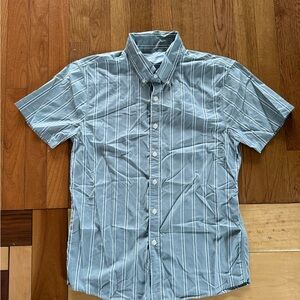 Abercrombie & Fitch Light Blue Striped Shirt